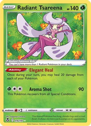 Radiant Tsareena (16) Holofoil - Silver Tempest