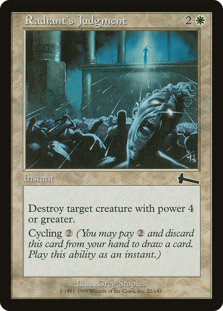 Radiant's Judgment (022) Foil - Urza's Legacy