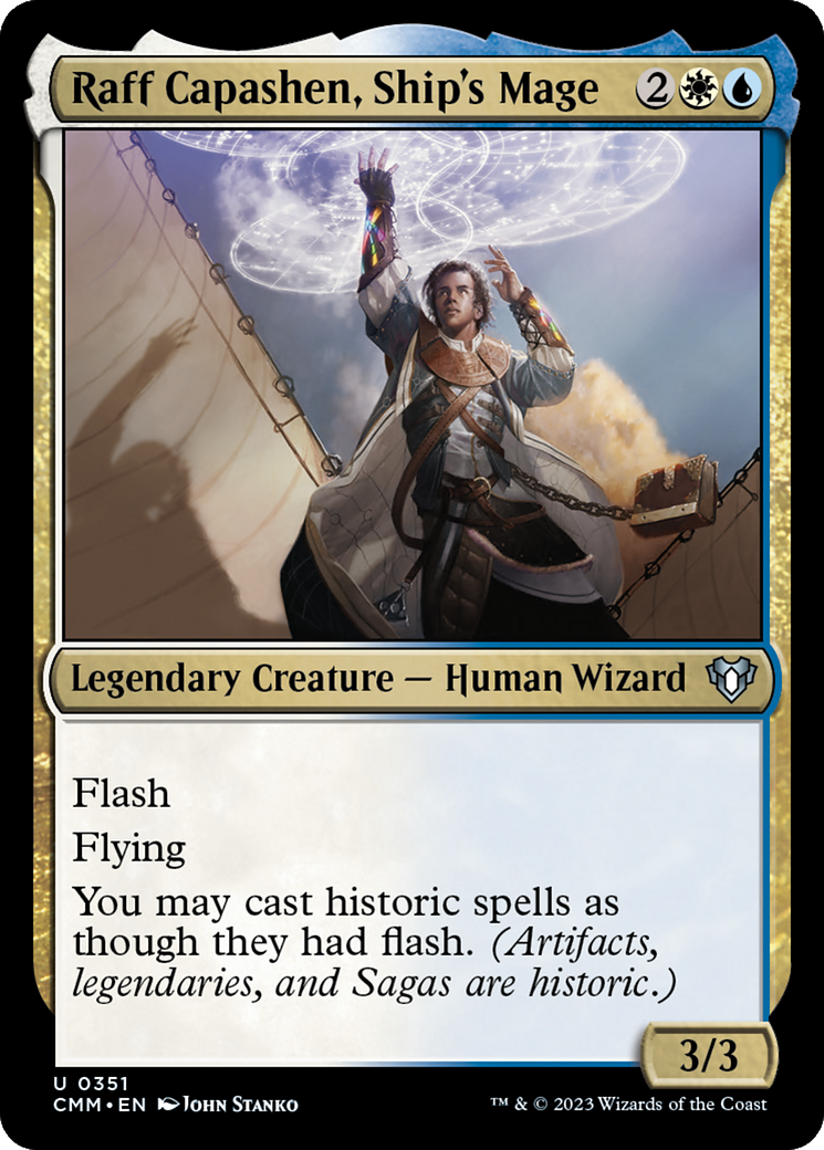 Raff Capashen, Ship's Mage (351) Foil - Commander Masters