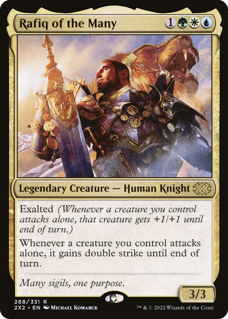 Rafiq of the Many (268) Foil - Double Masters 2022