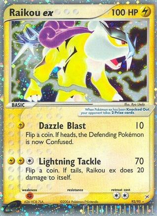 Raikou ex (92) Holofoil - Team Magma vs Team Aqua