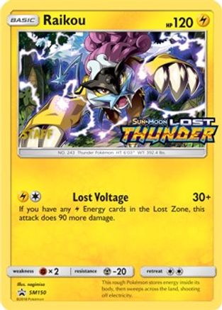 Raikou (Prerelease) (SM150) Holofoil - Black Star Promos