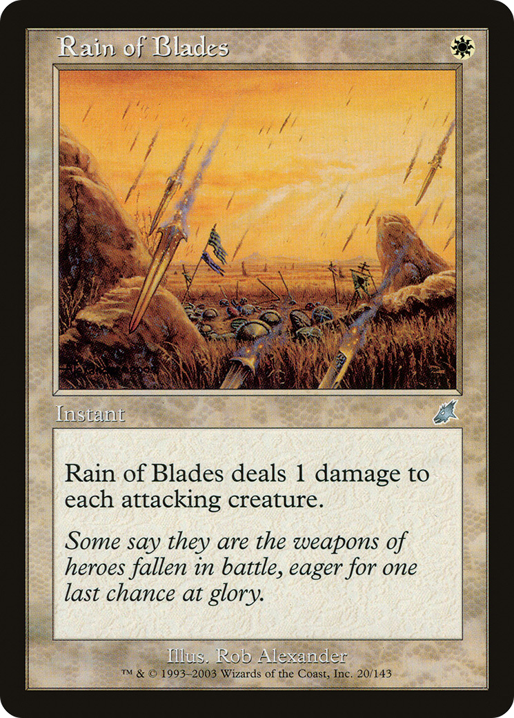 Rain of Blades (020) Foil - Scourge