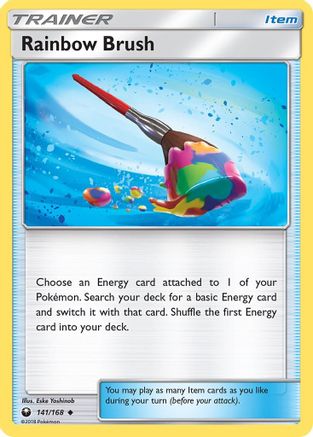 Rainbow Brush (141) Reverse Holofoil - Celestial Storm
