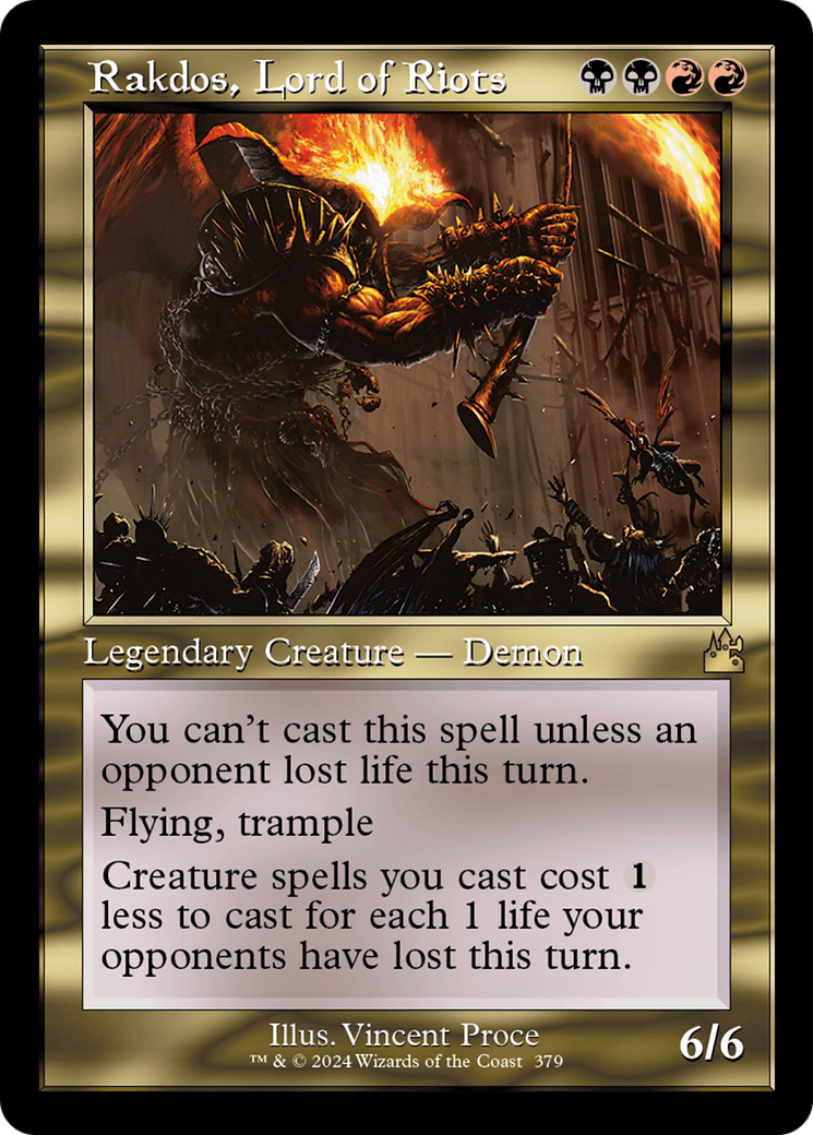 Rakdos, Lord of Riots (Retro) (379) Foil - Ravnica Remastered
