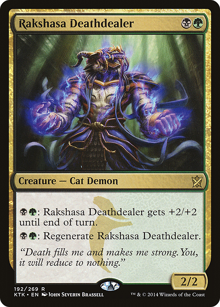 Rakshasa Deathdealer (192) Foil - Khans of Tarkir