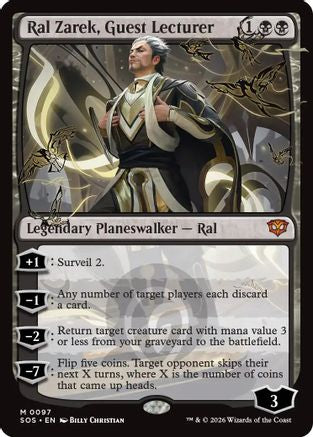 Ral Zarek, Guest Lecturer (097) Foil - Secrets of Strixhaven