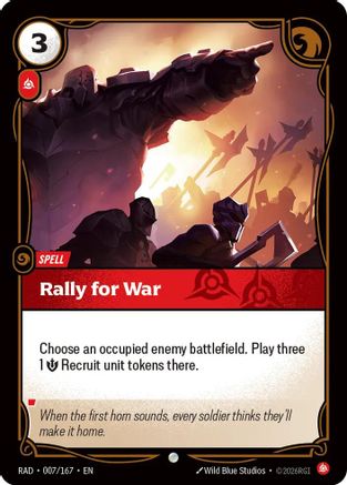 Rally for War (007) Foil - Radiance