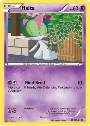 Ralts (59) Reverse Holofoil - Legendary Treasures
