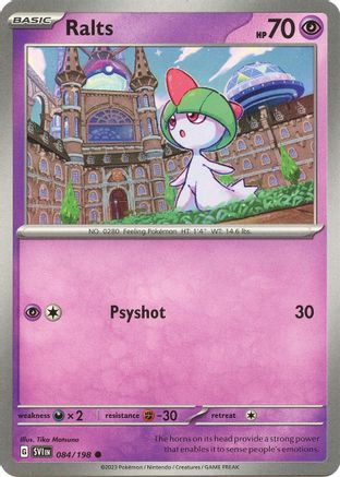 Ralts (84) Reverse Holofoil - Scarlet & Violet