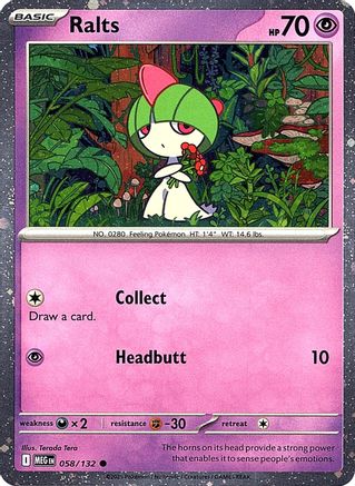Ralts (Cosmos Holo) (58) Holofoil - Miscellaneous Cards & Products