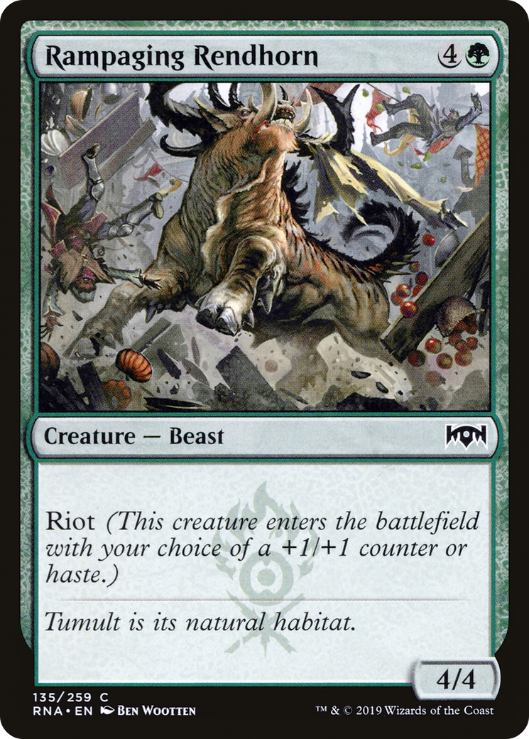 Rampaging Rendhorn (135) - Ravnica Allegiance Foil