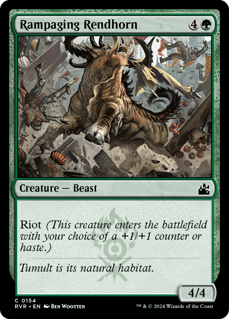 Rampaging Rendhorn (154) Foil - Ravnica Remastered