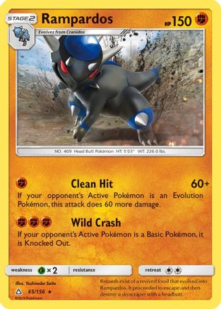 Rampardos (65) Reverse Holofoil - Ultra Prism