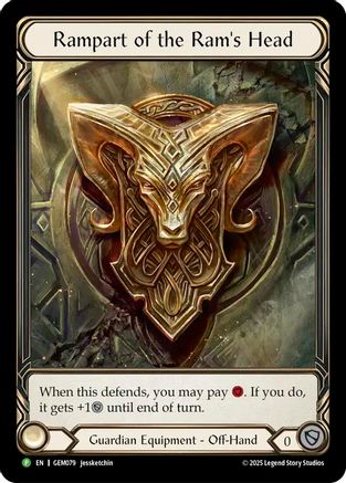Rampart of the Ram's Head (Extended Art) (GEM079) Rainbow Foil - GEM Pack