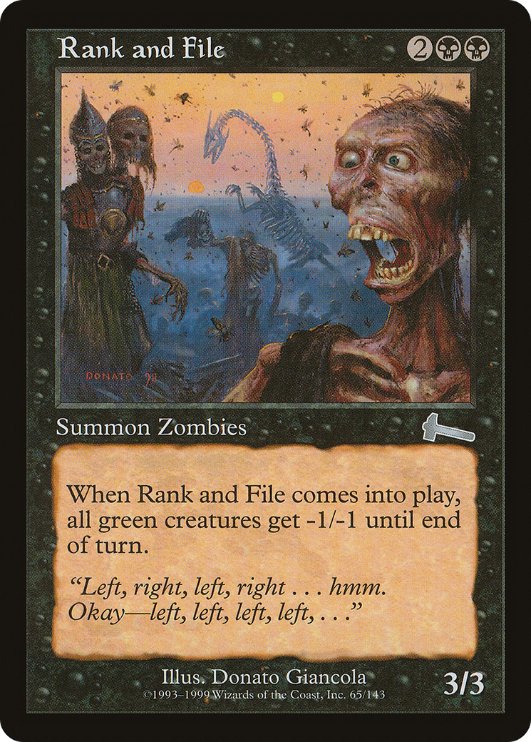 Rank and File (065) Foil - Urza's Legacy