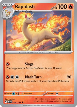 Rapidash (78) Reverse Holofoil - 151