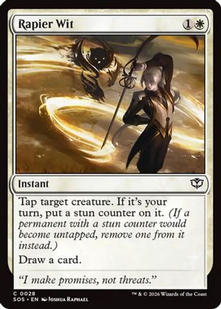 Rapier Wit (028) Foil - Secrets of Strixhaven
