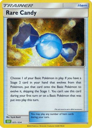Rare Candy (CLV) (25) Holofoil - Trading Card Game Classic