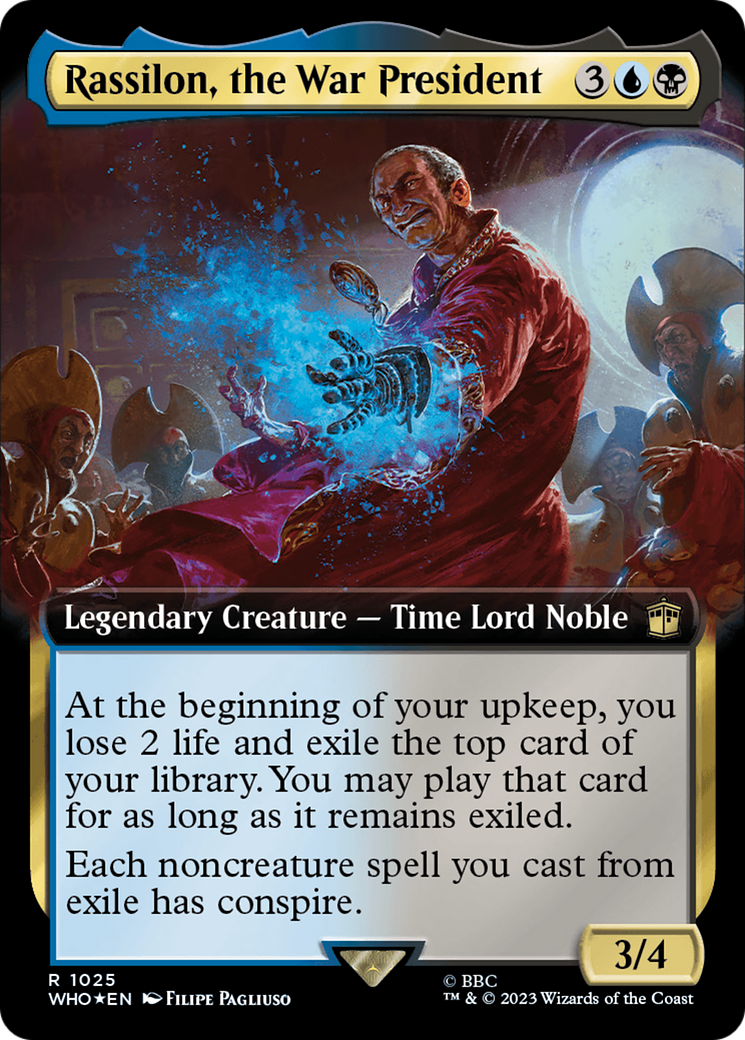 Rassilon, the War President (Extended Art) (1025) Surge Foil - Doctor Who