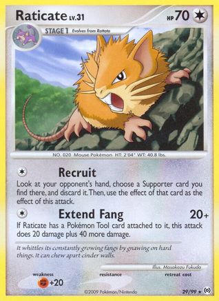 Raticate (29) Reverse Holofoil - Arceus