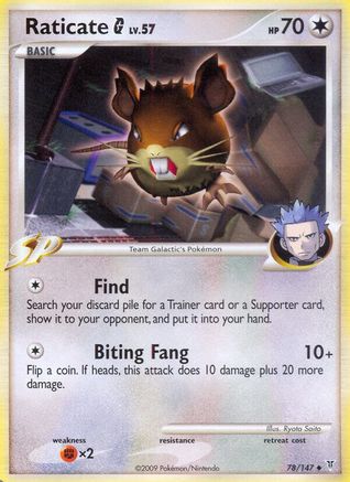 Raticate G (78) Reverse Holofoil - Supreme Victors