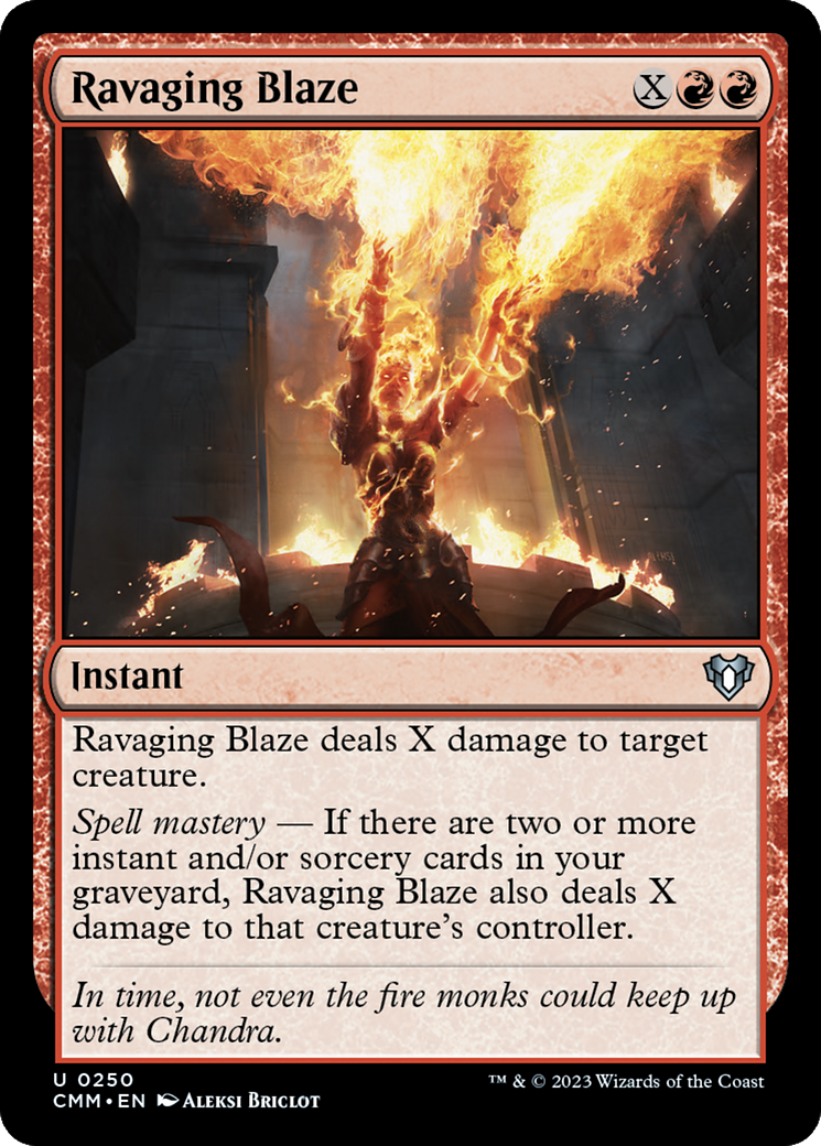 Ravaging Blaze (250) - Commander Masters