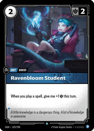 Ravenbloom Student (103) Foil - Origins