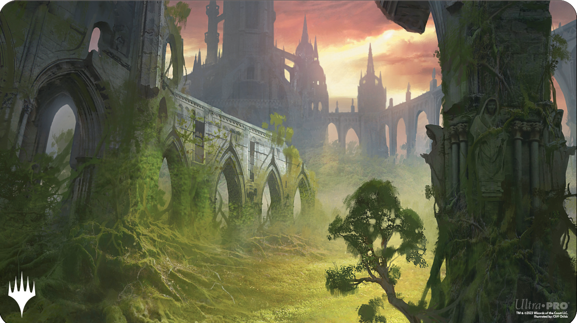 Ravnica Remastered Playmat Gruul Clans Stomping Ground | Silver Goblin