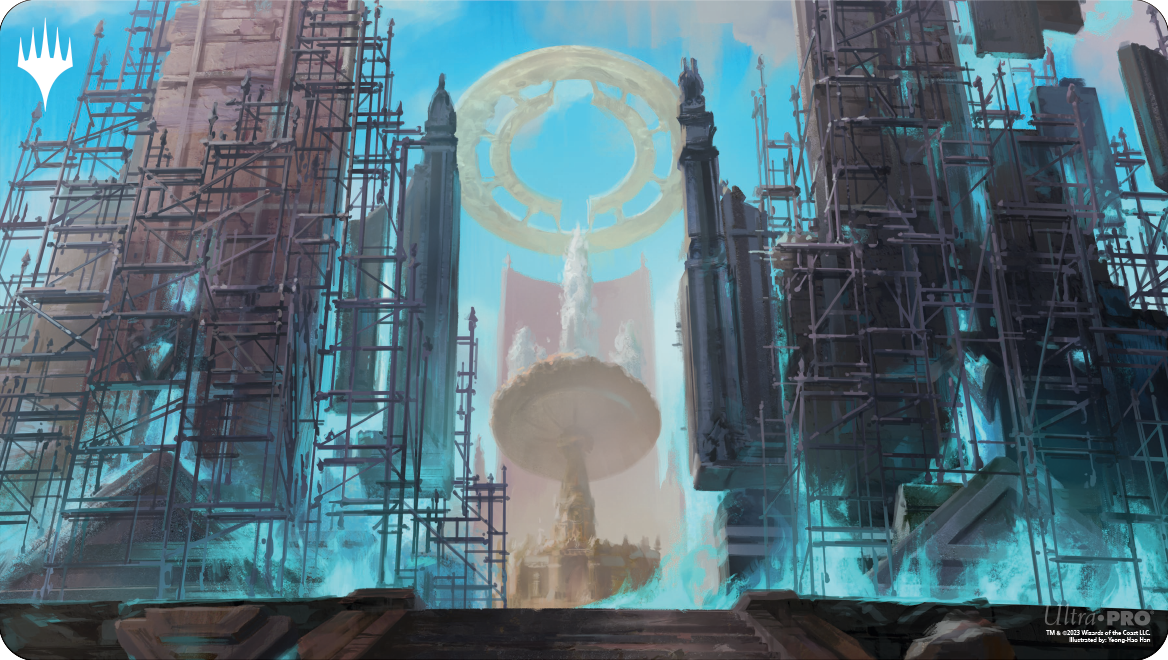 Ravnica Remastered Playmat Azorius Senate Hallowed Fountain-Silver Goblin | Silver Goblin