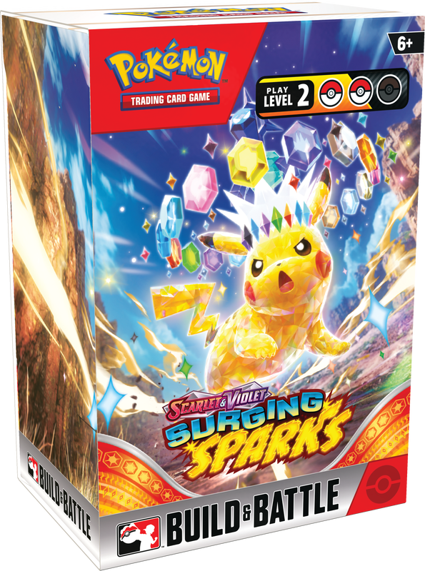 Pokémon TCG: Scarlet & Violet - Surging Sparks Build & Battle Box | Silver Goblin