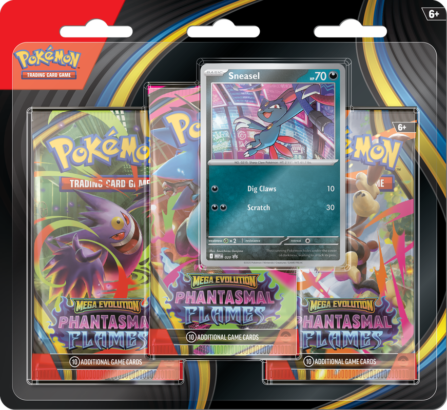 Pokémon TCG: Mega Evolution - Phantasmal Flames 3 Pack Blister