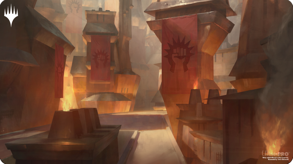 Ravnica Remastered Playmat Boros Legion Sacred Foundry | Silver Goblin