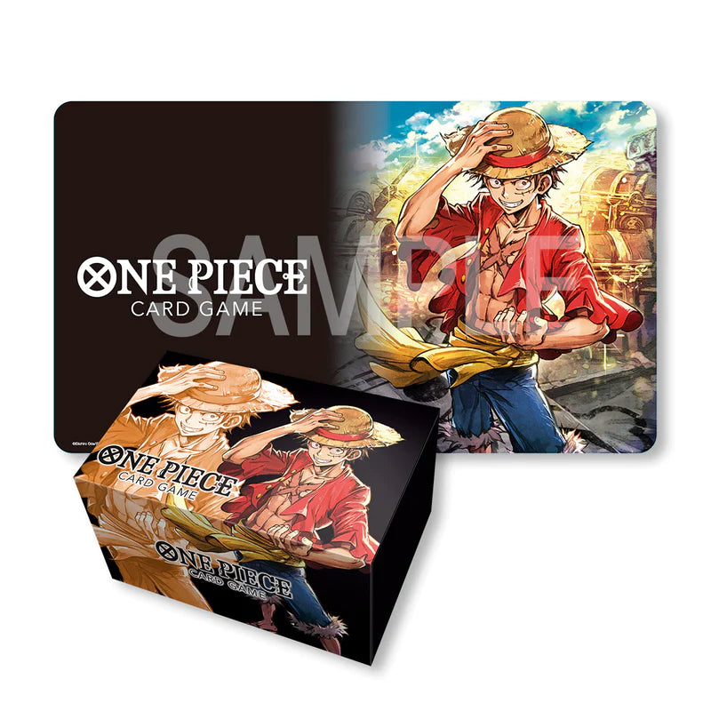 One Piece CG: Playmat and Card Case Set - Monkey D Luffy | Silver Goblin