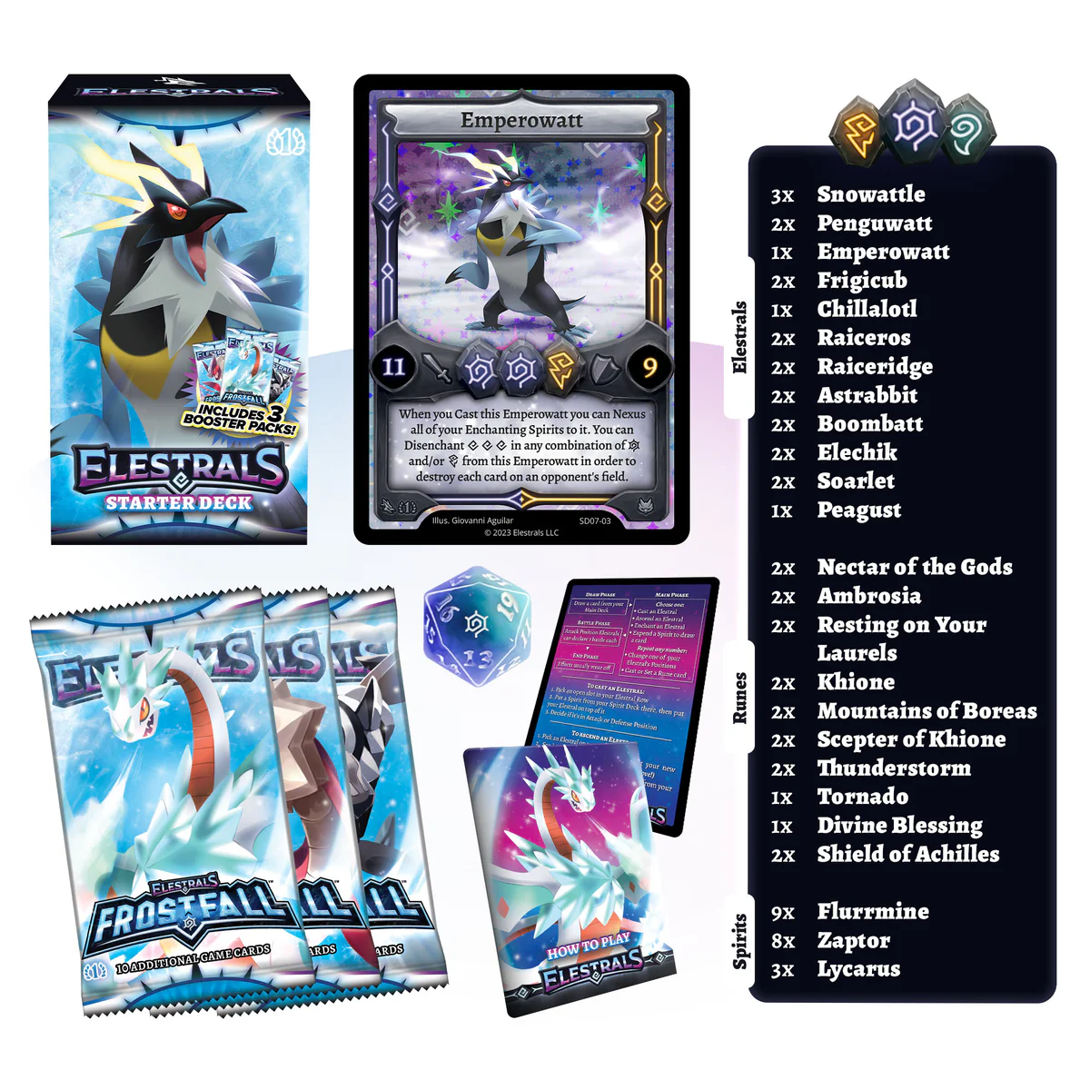 Elestrals: Frostfall - Emperowatt Starter Deck