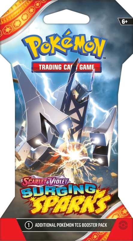 Pokémon TCG: Scarlet & Violet - Surging Sparks Sleeved Booster | Silver Goblin