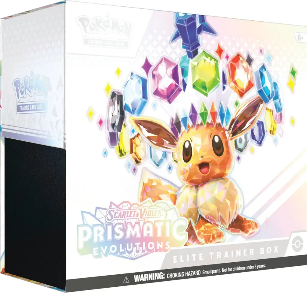 Pokémon TCG: Scarlet & Violet - Prismatic Evolutions Elite Trainer Box | Silver Goblin