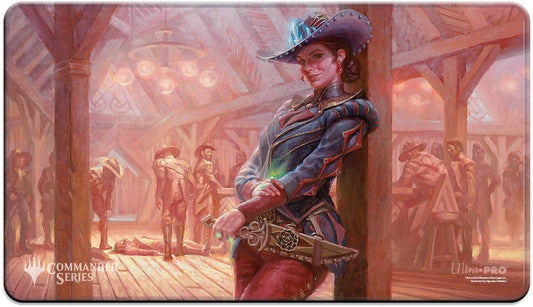 Outlaws of Thunder Junction Playmat Stitched Marchesa, Dealer of Death-Silver Goblin