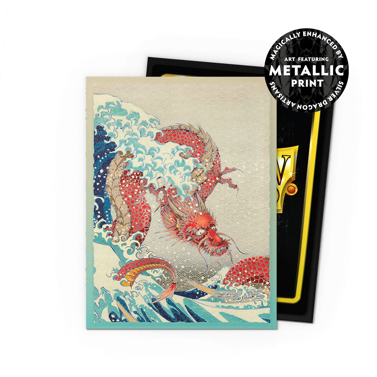 Dragon Shield: Matte Dual Art - Great Wave [100ct] | Silver Goblin