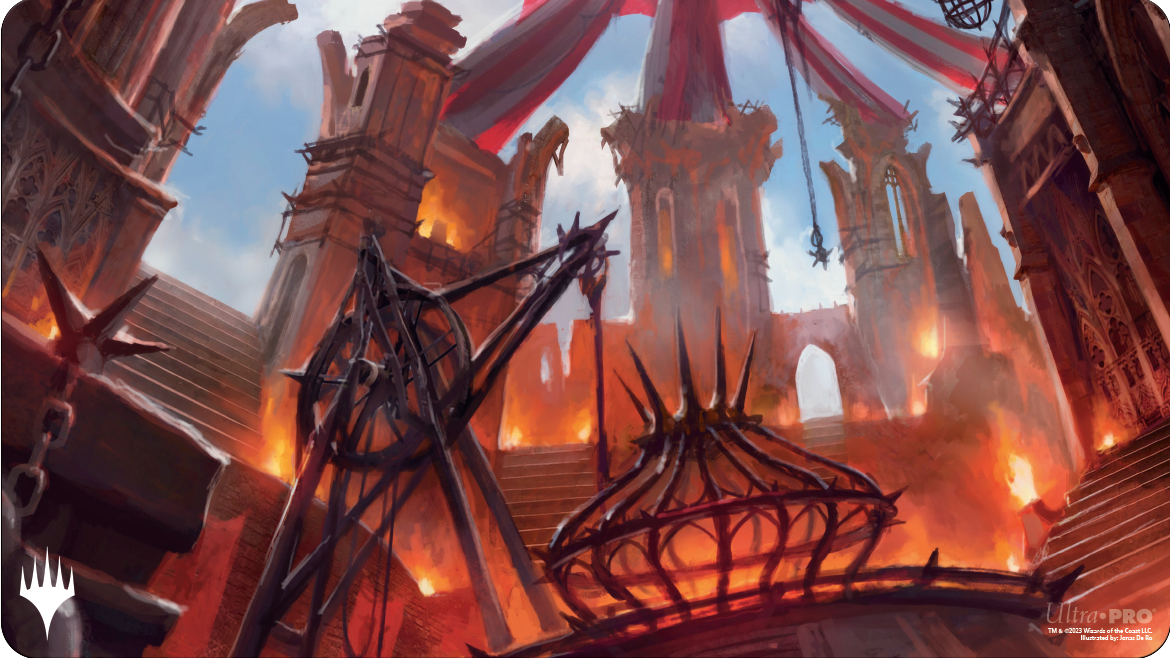 Ravnica Remastered Playmat Cult of Rakdos Blood Crypt | Silver Goblin