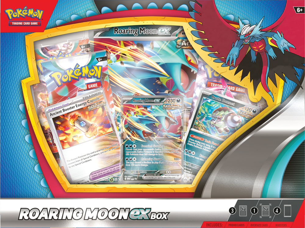 Pokémon TCG: ex Box - Roaring Moon ex/Iron Valiant ex | Silver Goblin