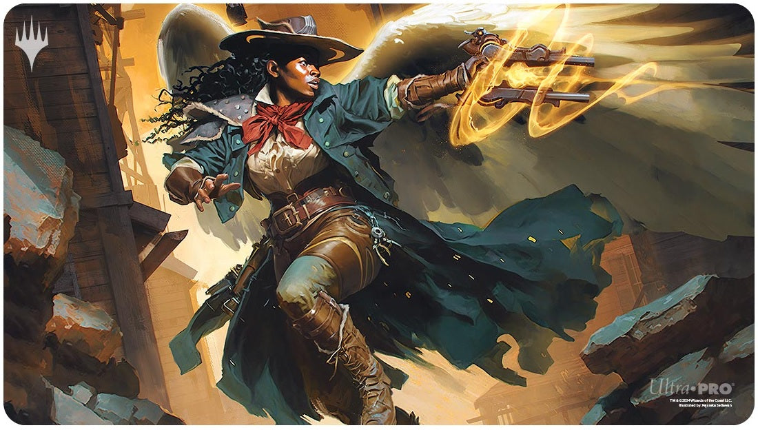 Outlaws of Thunder Junction Playmat Archangel of Tithes | Silver Goblin