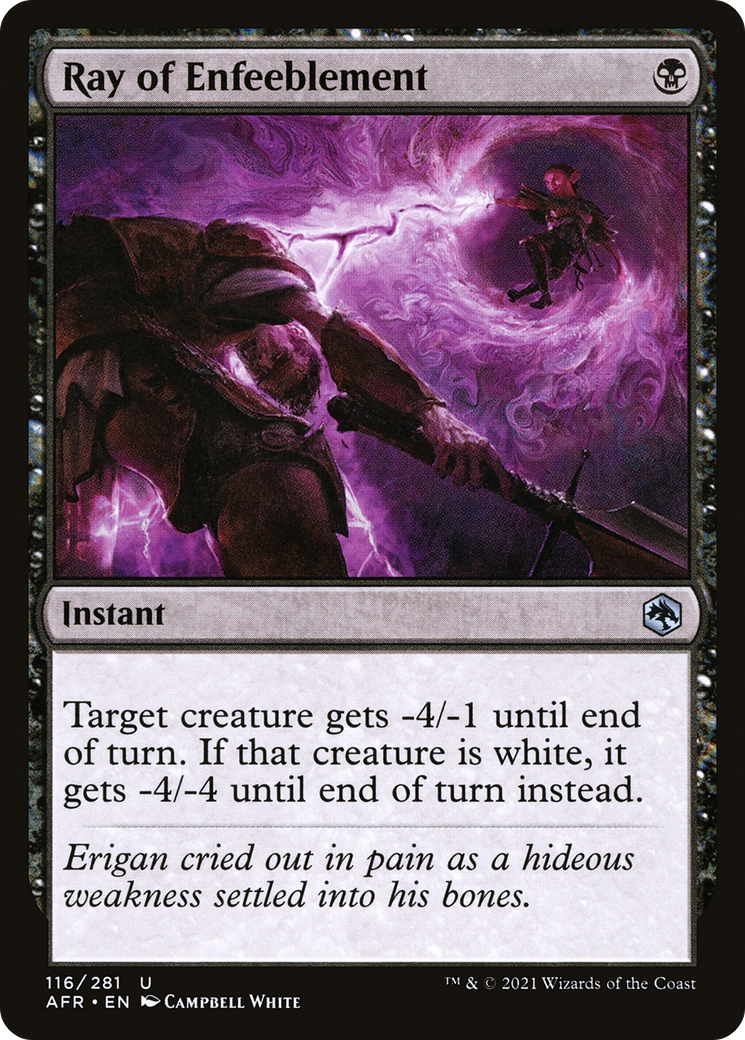 Ray of Enfeeblement (116) - Adventures in the Forgotten Realms Foil