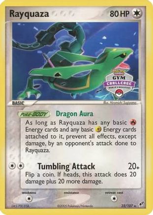 Rayquaza (2004-2005 Gym Challenge) (22) - League & Championship Cards