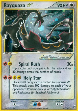 Rayquaza Star (107) Holofoil - Deoxys