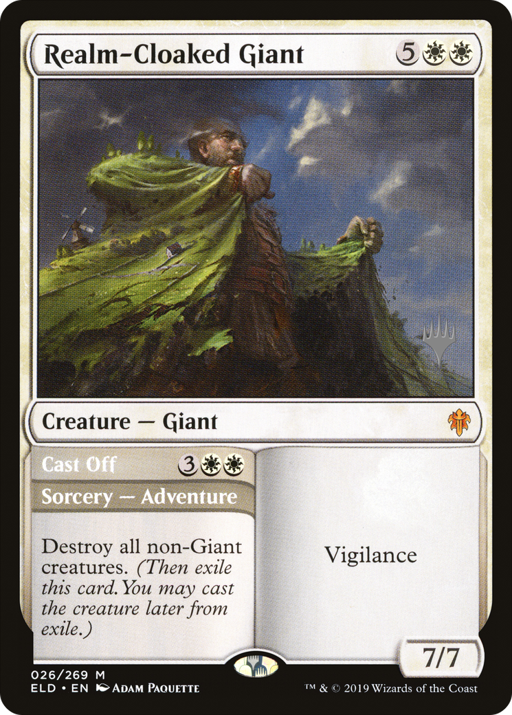 Realm-Cloaked Giant (026) - Throne of Eldraine Promos Foil