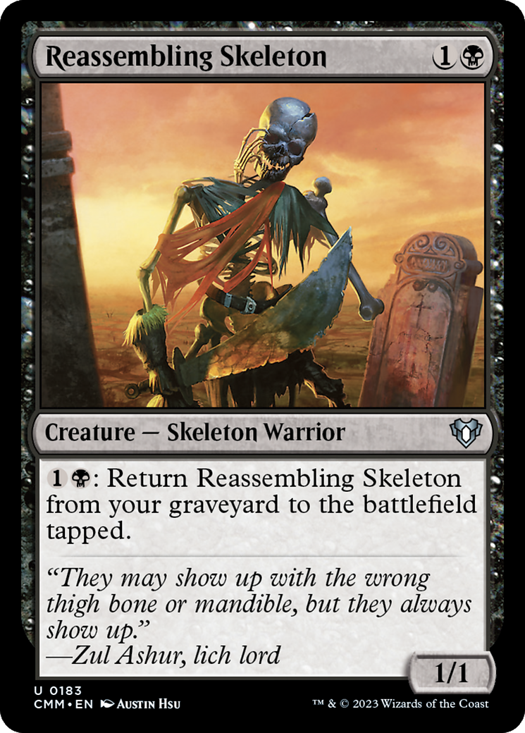 Reassembling Skeleton (183) Foil - Commander Masters