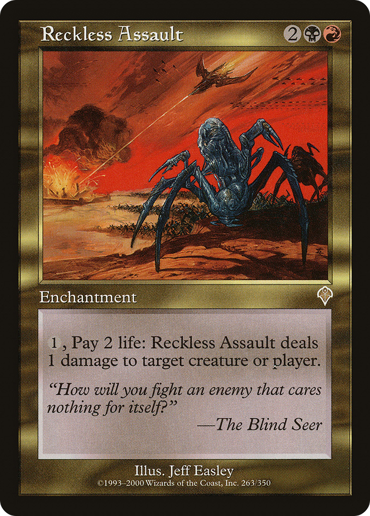 Reckless Assault (263) Foil - Invasion