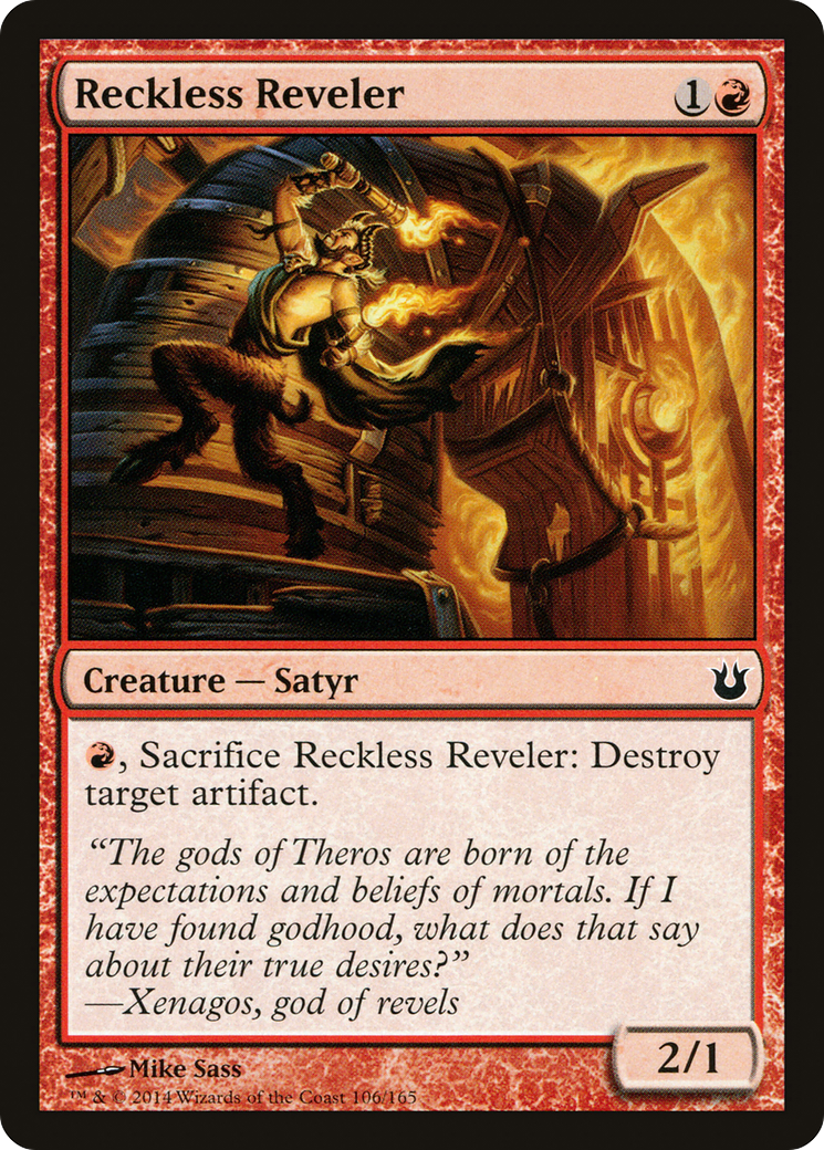 Reckless Reveler (106) Foil - Born of the Gods