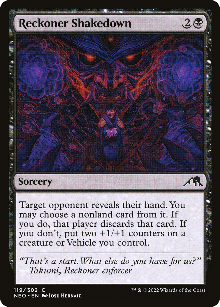 Reckoner Shakedown (119) - Kamigawa: Neon Dynasty Foil